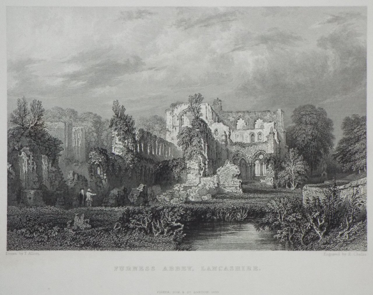 Print - Furness Abbey - Challis